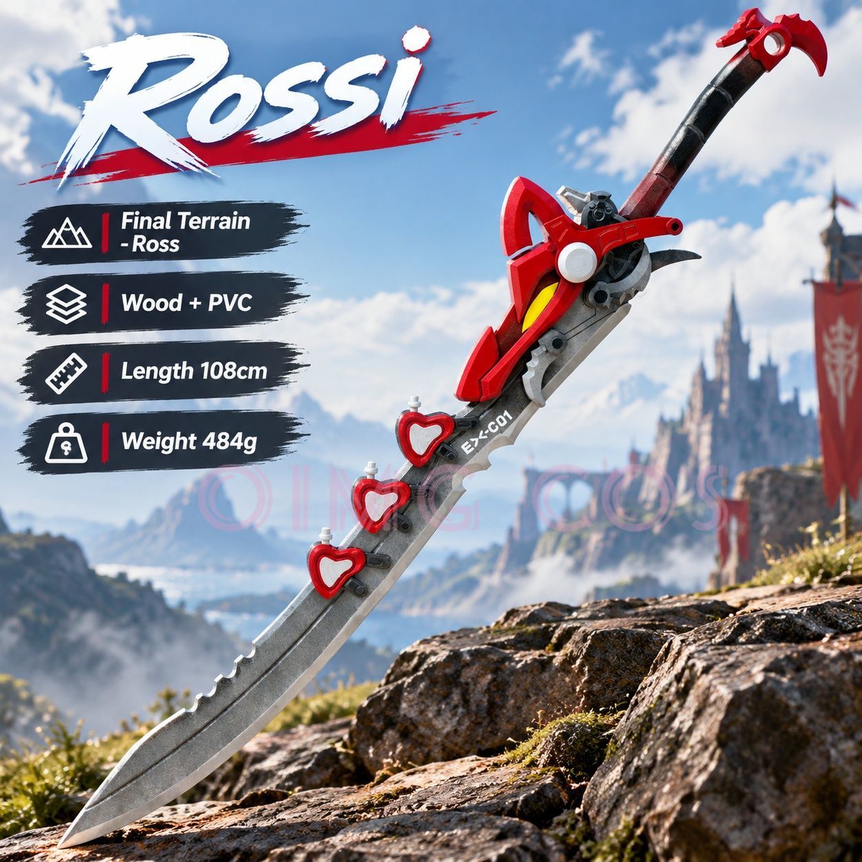 Cosplay Prop Sword - Arknights Endfield Rossi Cosplay Props Model