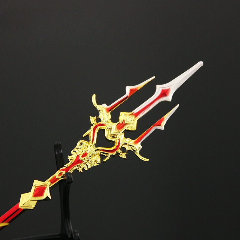 Red and Gold Chaos Spear Mini  - огляд і ціна Cosplay Prop Sword