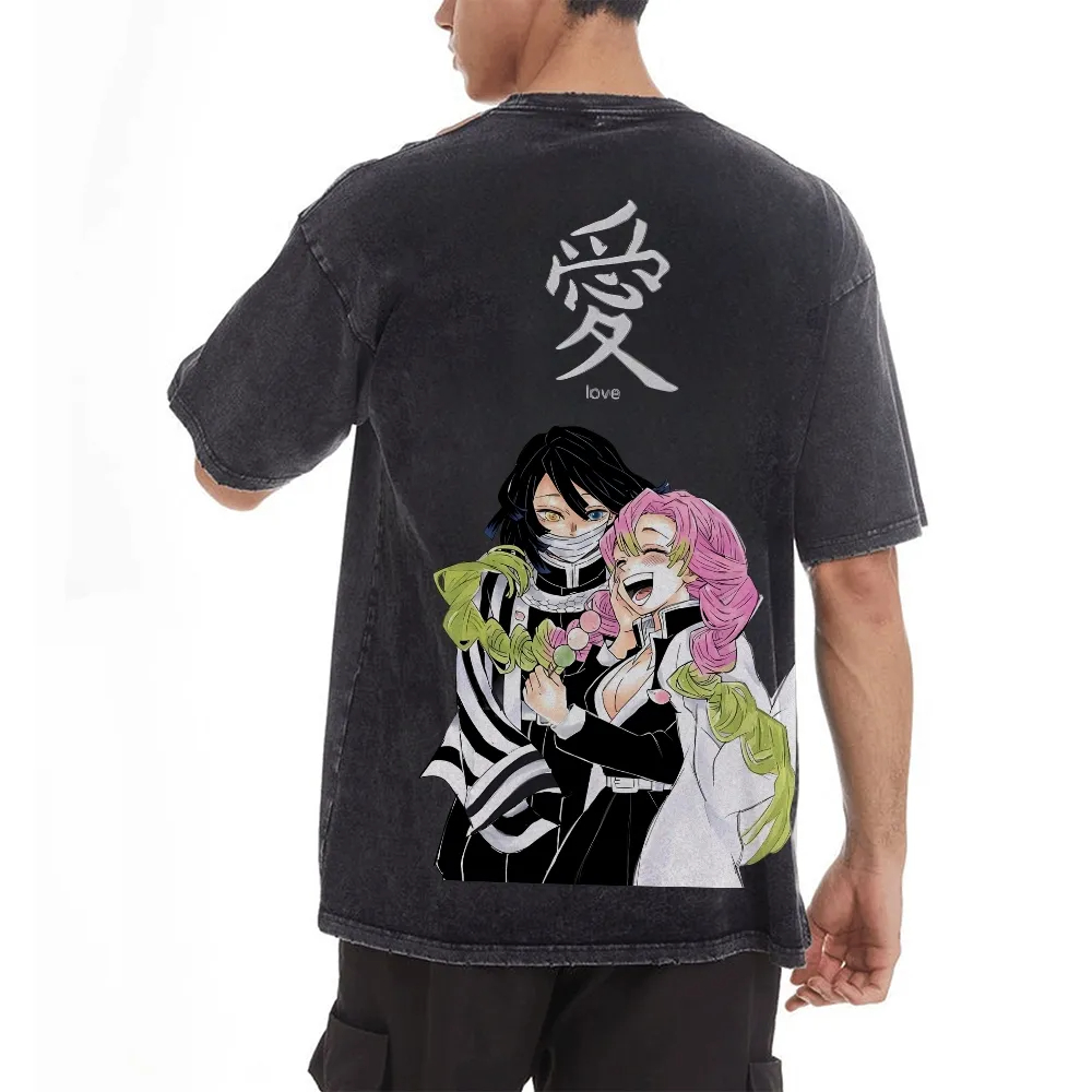 Kimetsu No Yaiba Washed T-Shir - огляд і ціна Anime Merchandise Store In Japan